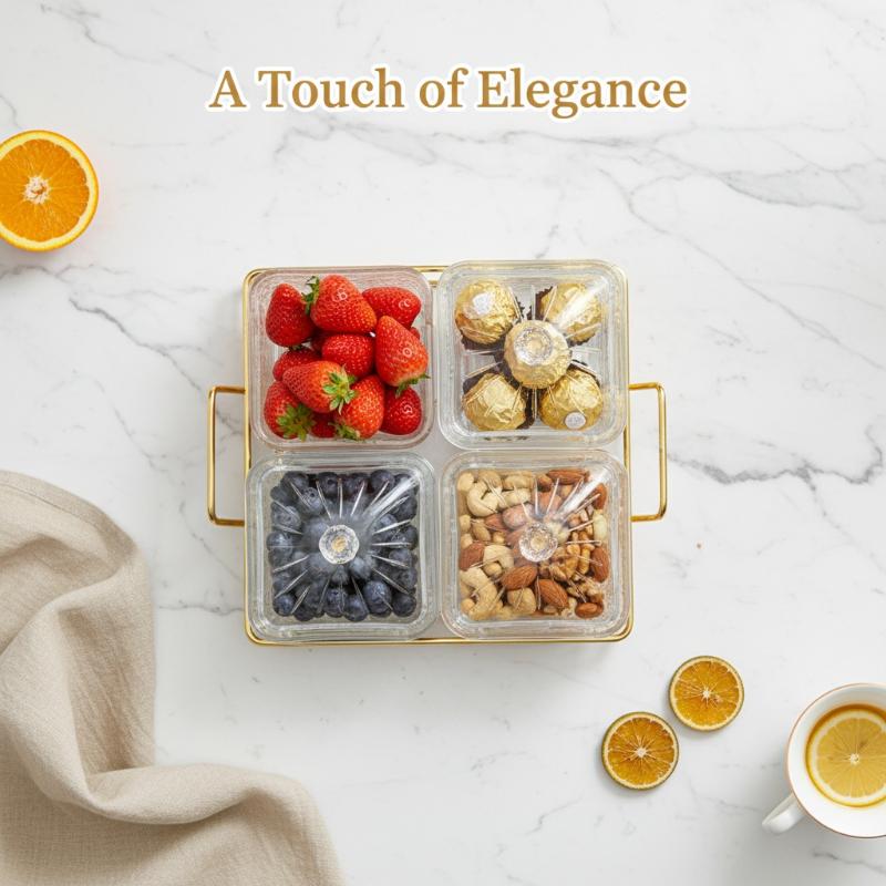 Meal Prep Menu - 2 4 Compartment Fruit Bowl With