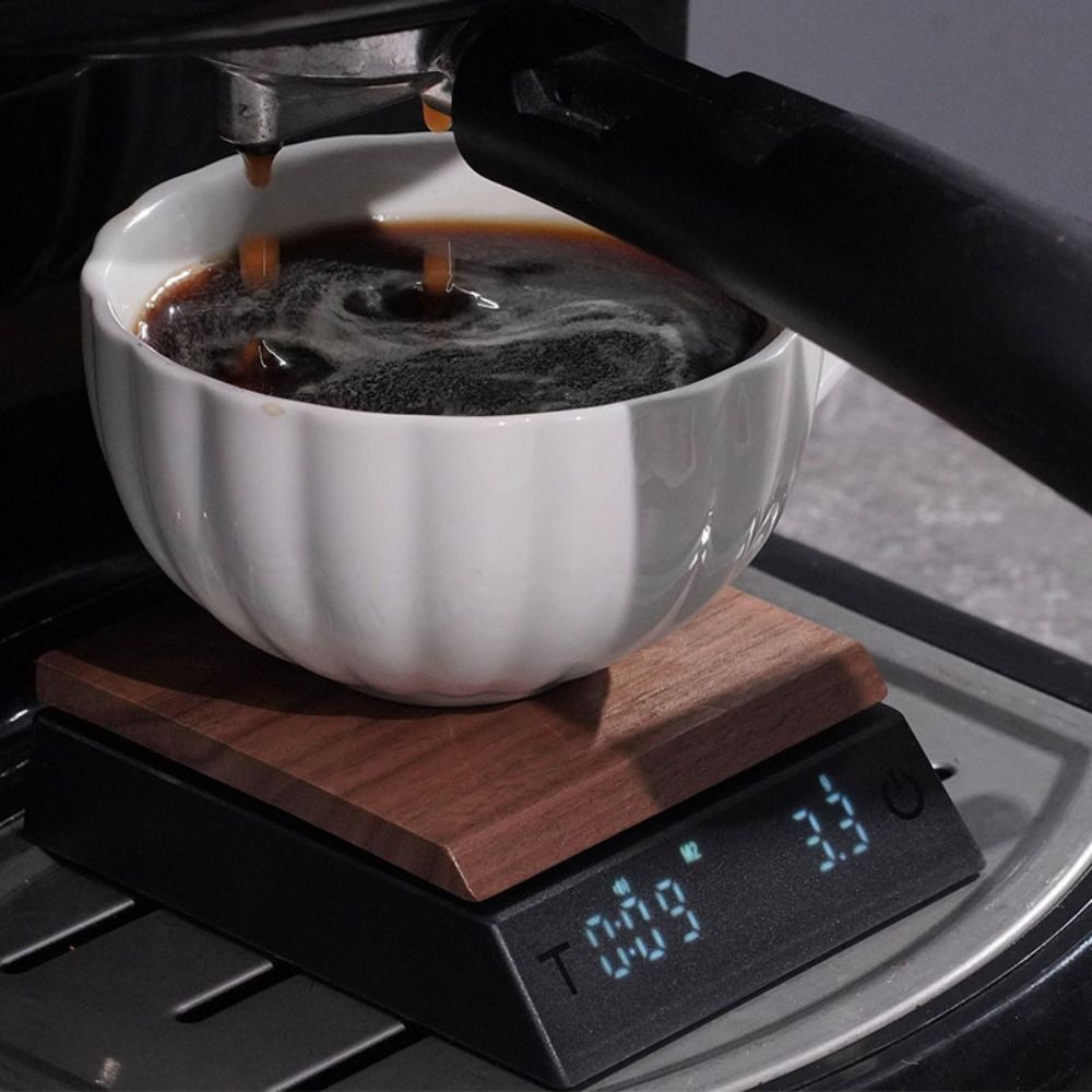 Portion Scale Digital - Walnut Wood Mini Wooden Tea Scale