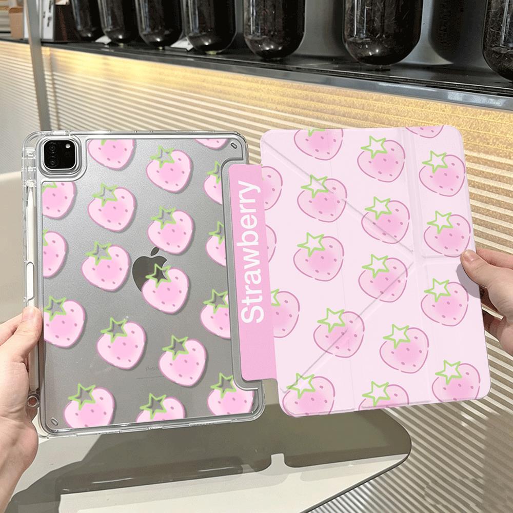 Strawberry Huller - Full Screen Strawberry Star Y2K Tablet