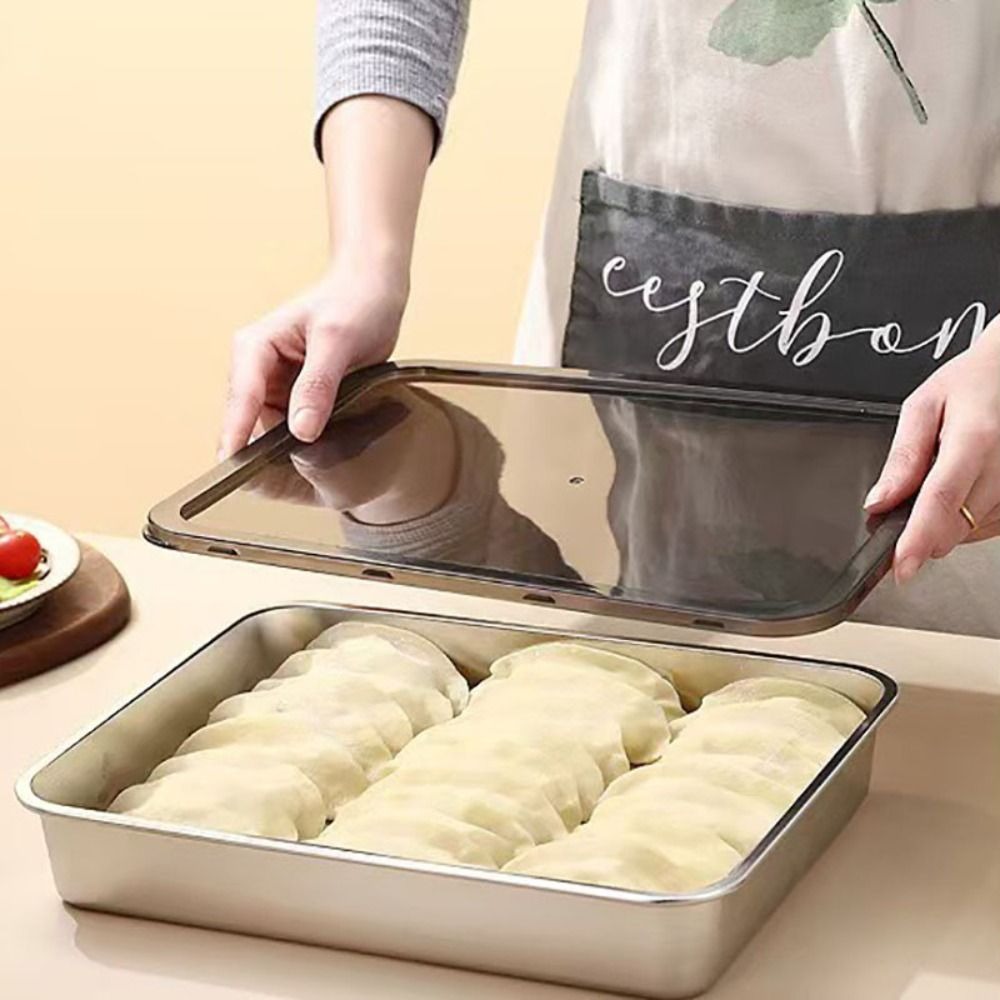 Meal Prep Menu - Stainless Steel Fresh-keeping Box Rectangular Non-stick