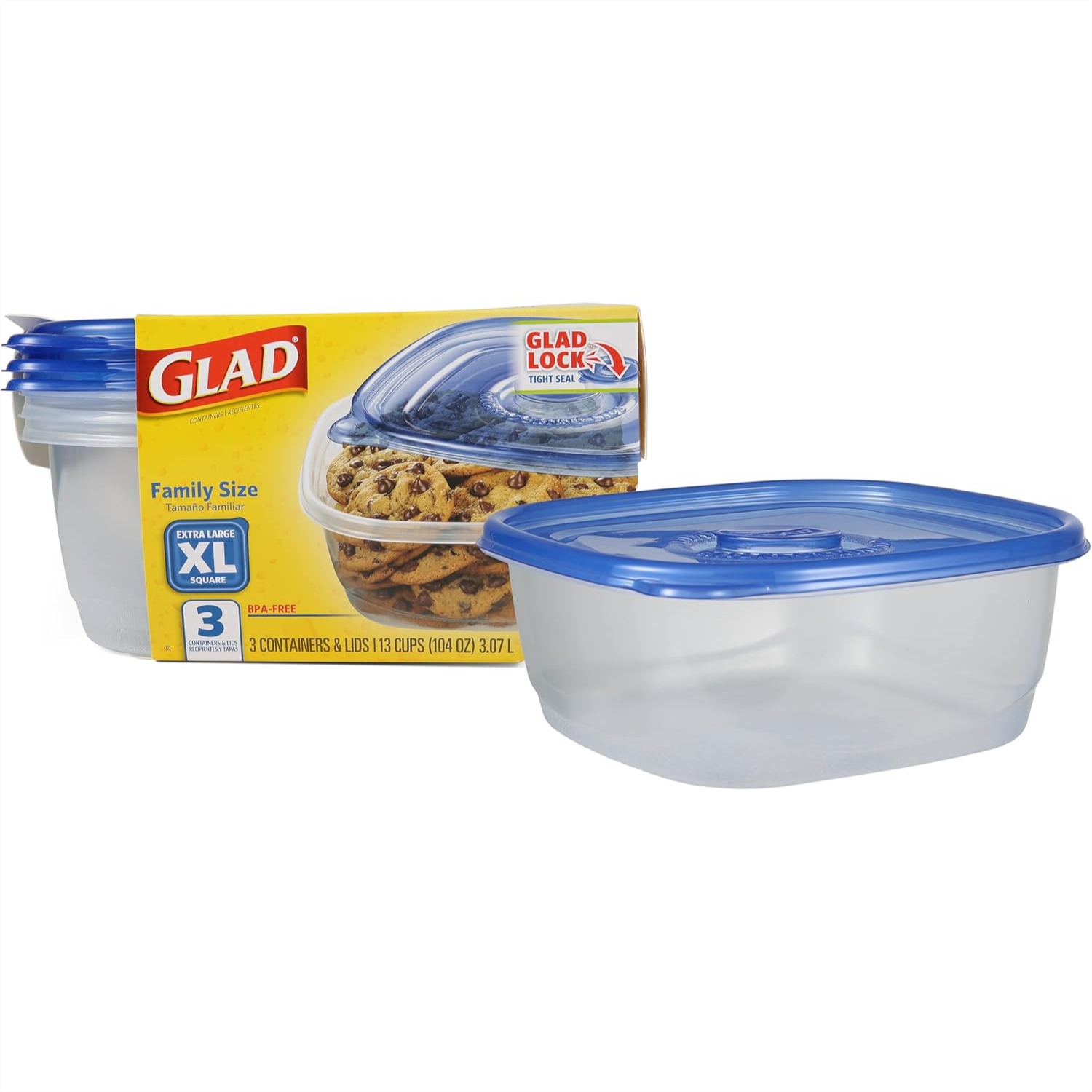 Meal Prep Freezer - Square Food Storage Containers with Lock