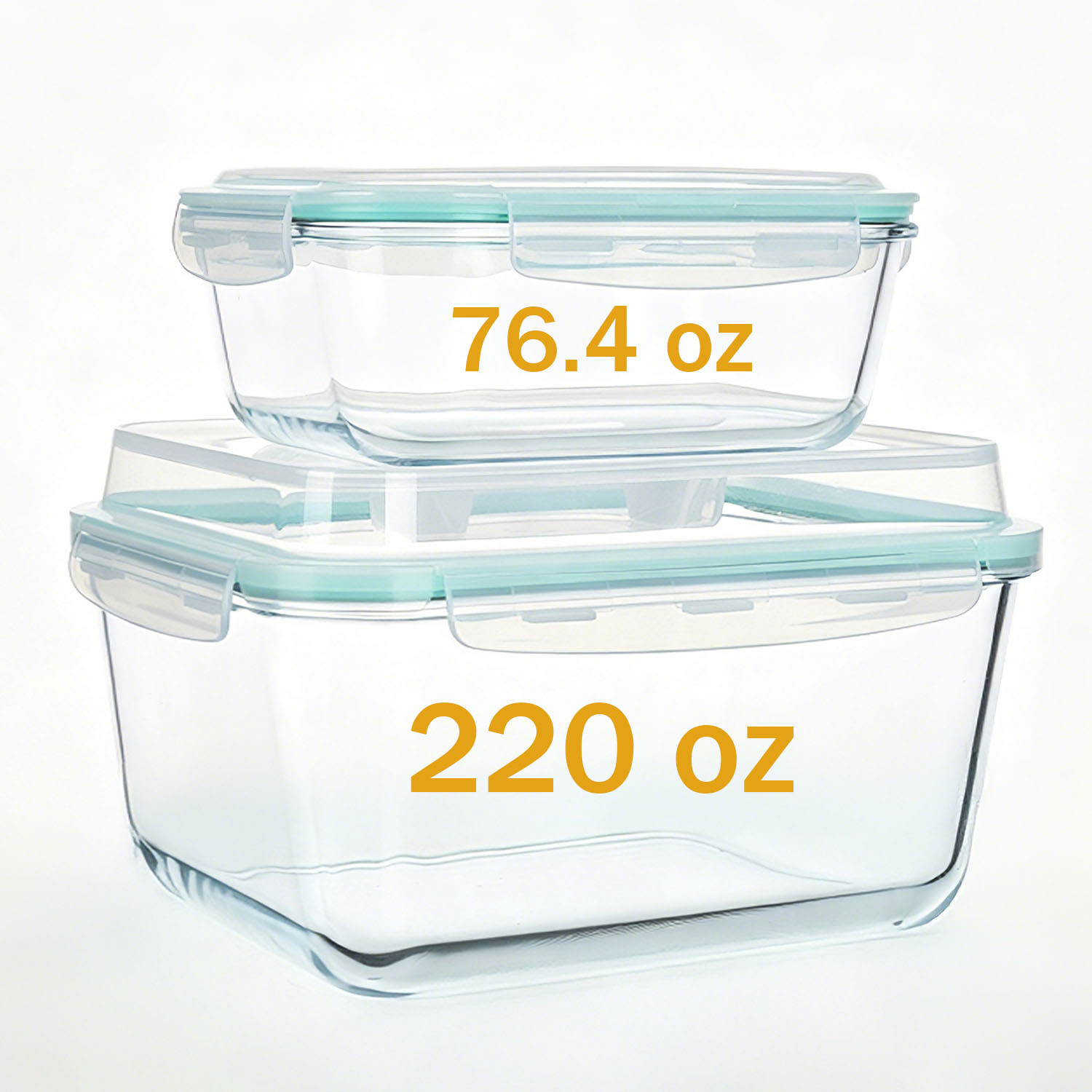 Meal Prep Chicken - 220oz + 76.4oz Extra Large Refrigerator