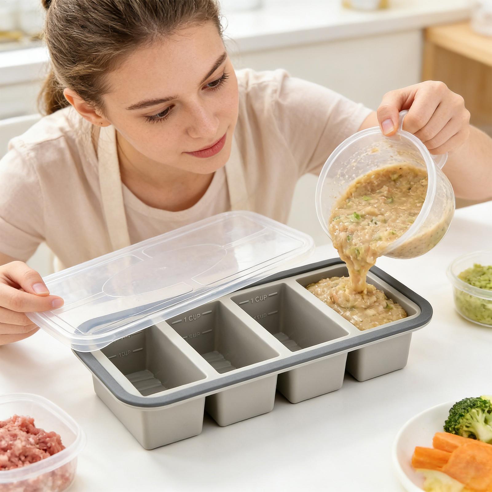Silicone Freezer Molds Easy Re - Meal Prep Menu review and price