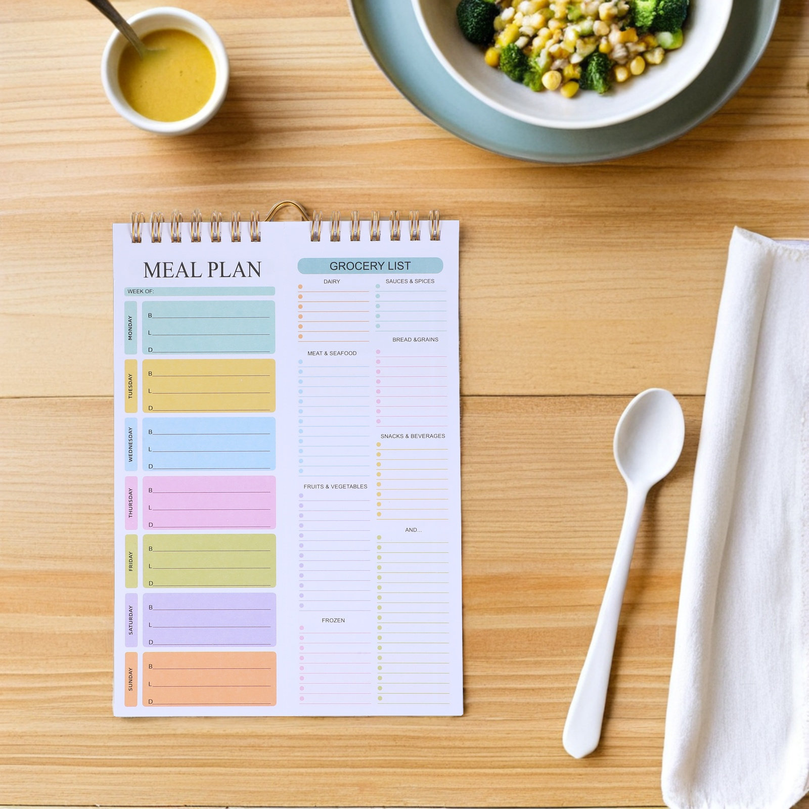 Meal Planner Notebook Weekly A - Meal Prep Menu review and price