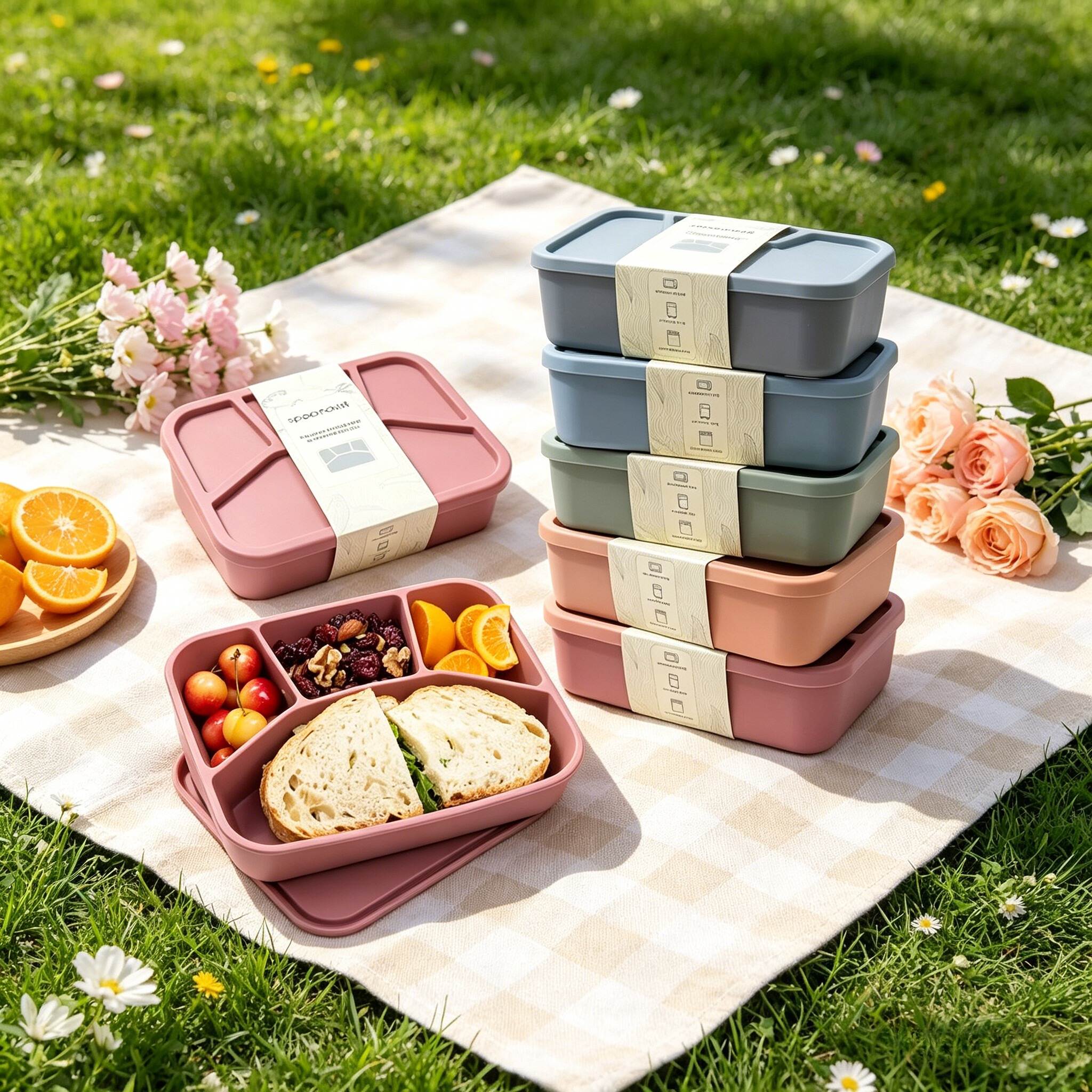 1pc Thickened Silicone Bento L - Meal Prep Simple review and price