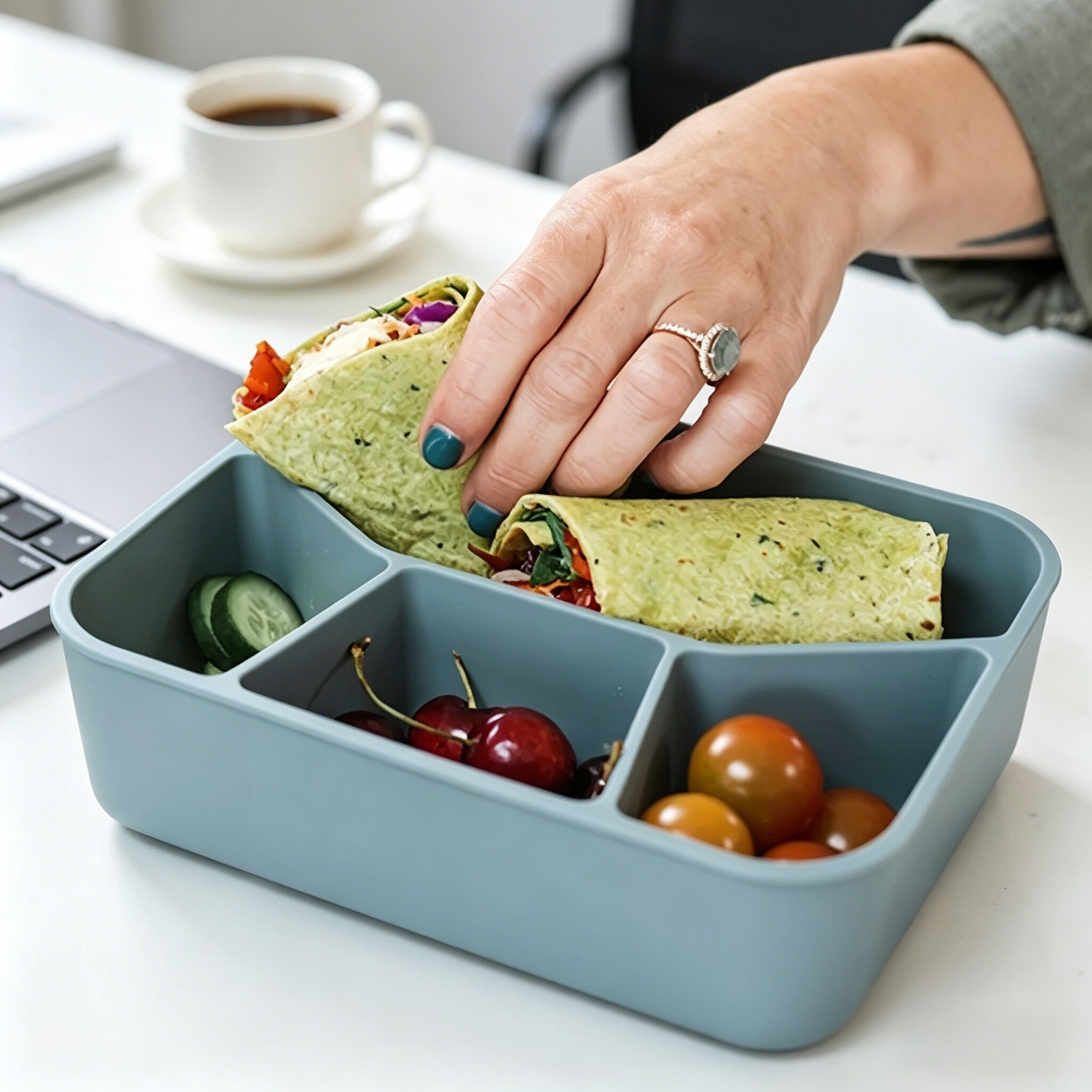 1pc Thickened Silicone Bento L - Meal Prep Simple review and price