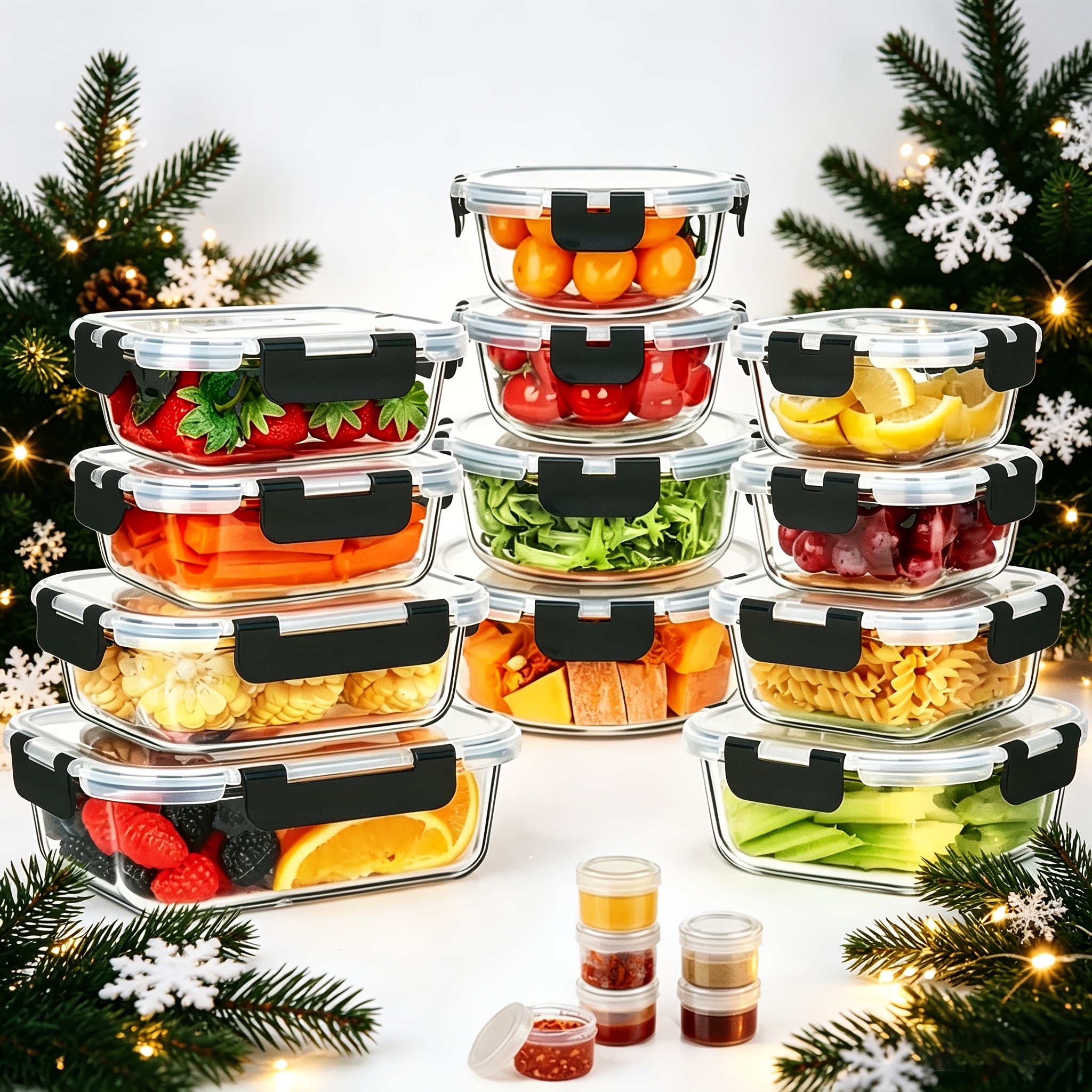 17pcs Glass Food Storage Conta - Meal Prep Freezer review and price