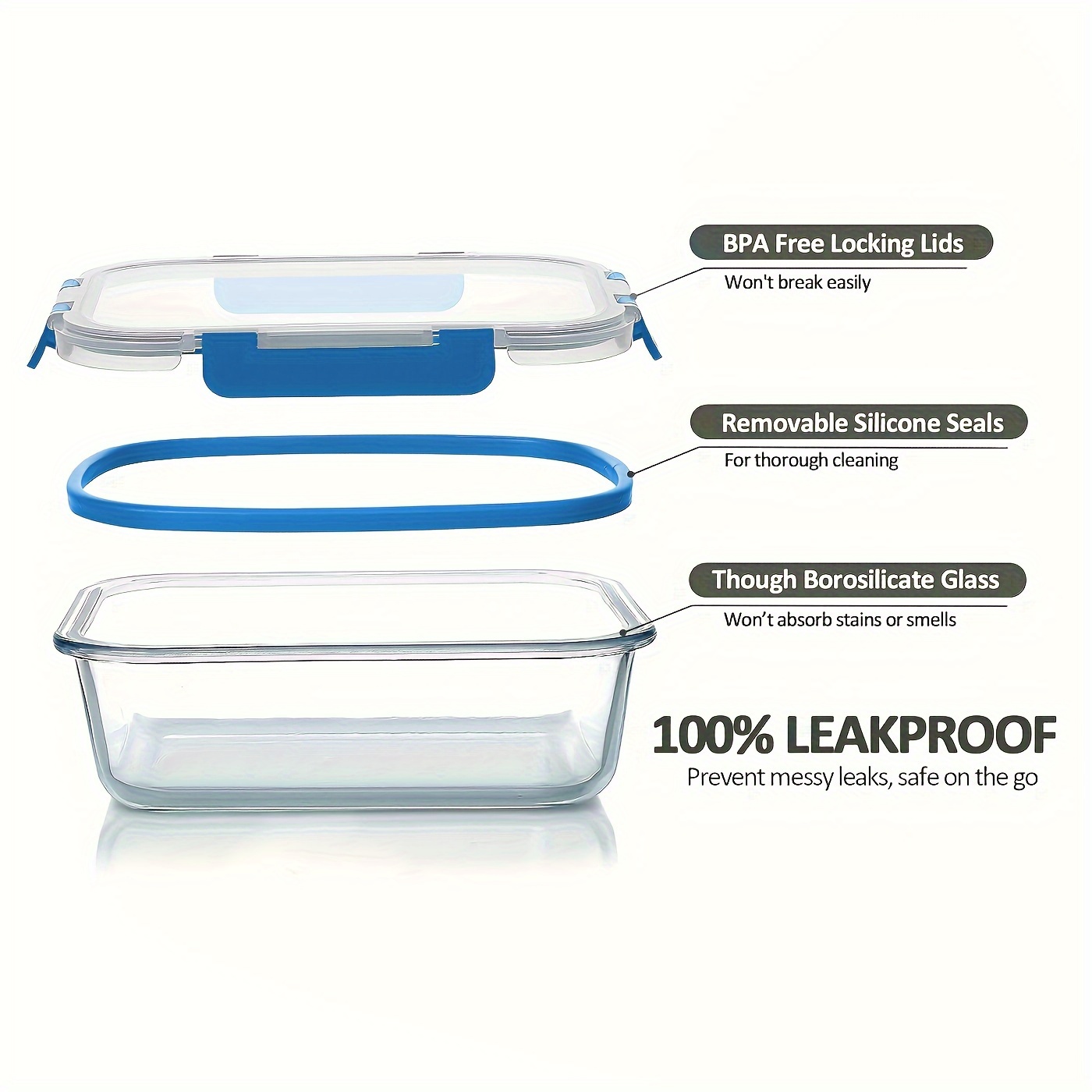 17pcs Glass Food Storage Conta - Meal Prep Freezer review and price