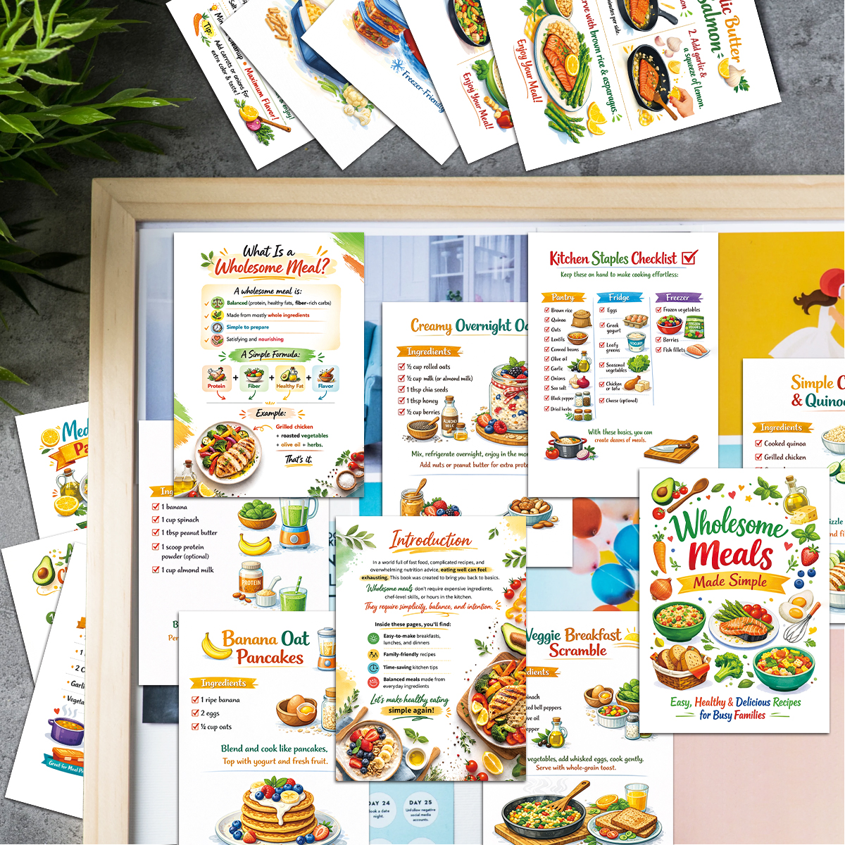 30pcs Wholesome Meals Recipe C - Meal Prep Healthy Recipes review and price