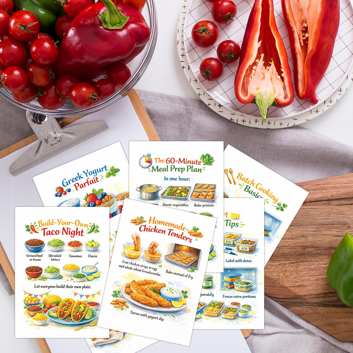 30pcs Wholesome Meals Recipe C - Meal Prep Healthy Recipes review and price