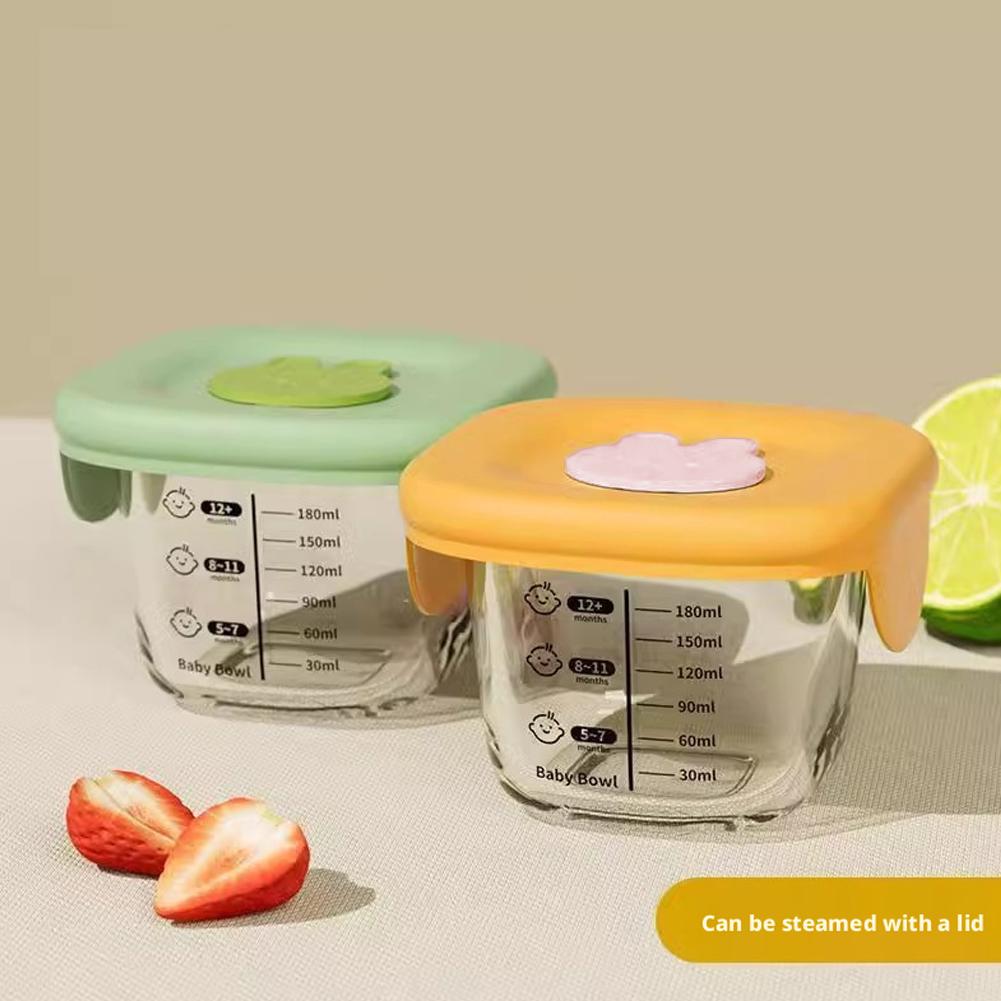 2PCS Glass Steaming Bowl Baby  - Meal Prep Menu review and price