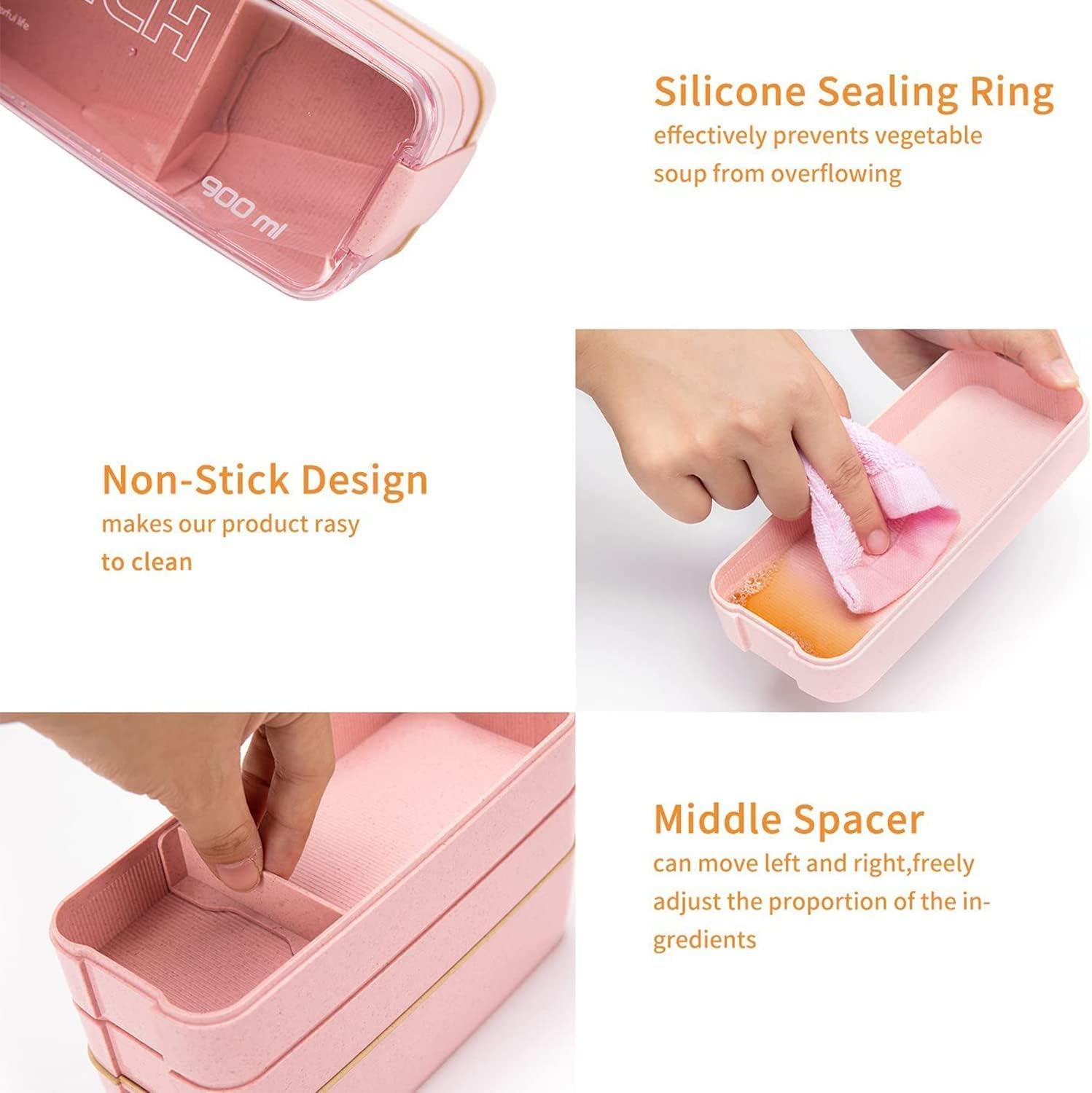 Rarapop 3 Pack Stackable Bento - Meal Prep Japanese review and price