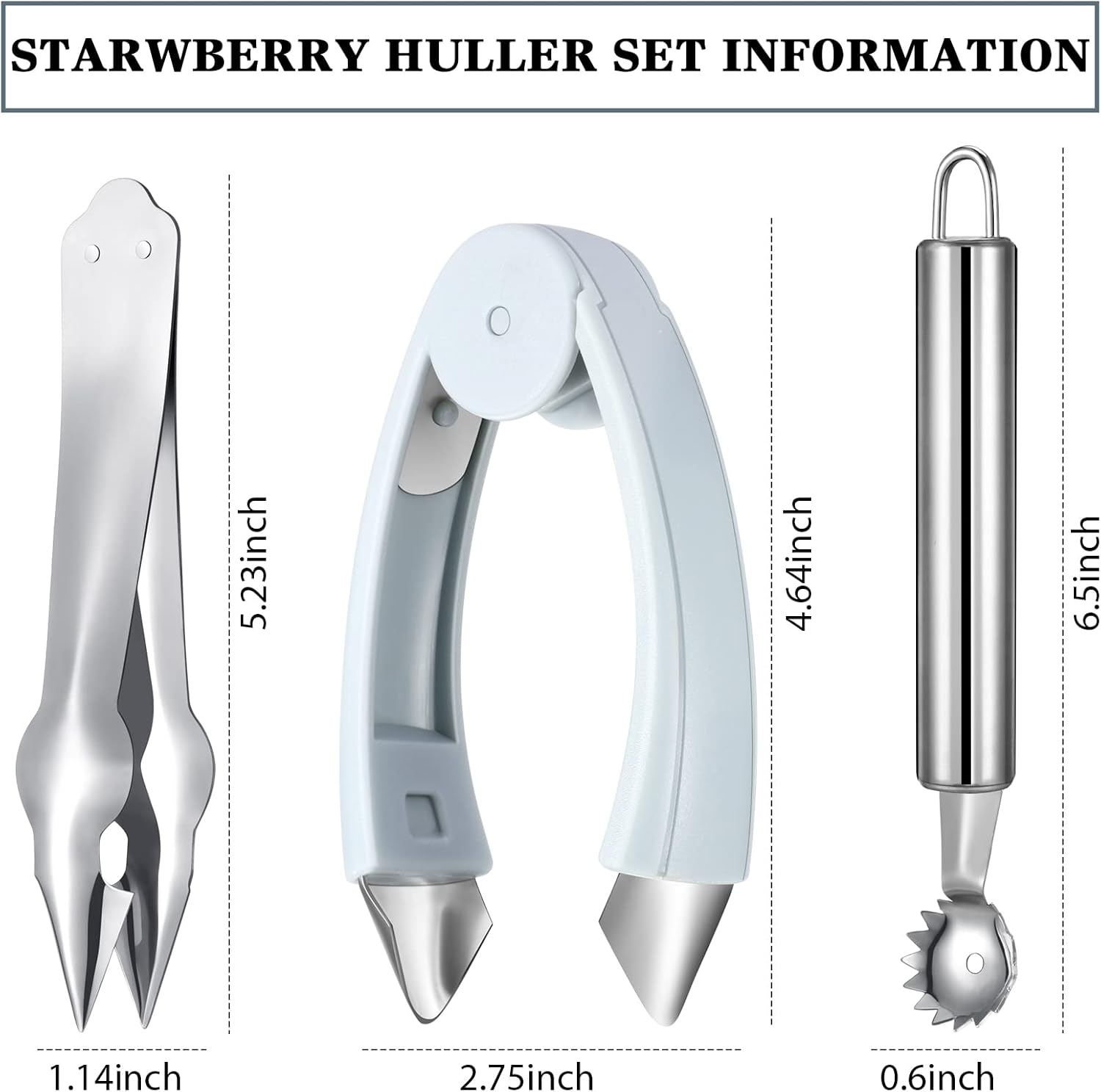 4-Piece Strawberry Huller and  - Strawberry Huller review and price