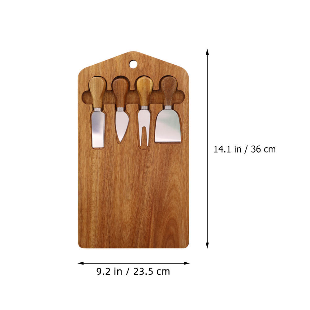1Set Wood Cheese Board Set Han - Meal Prep Simple review and price