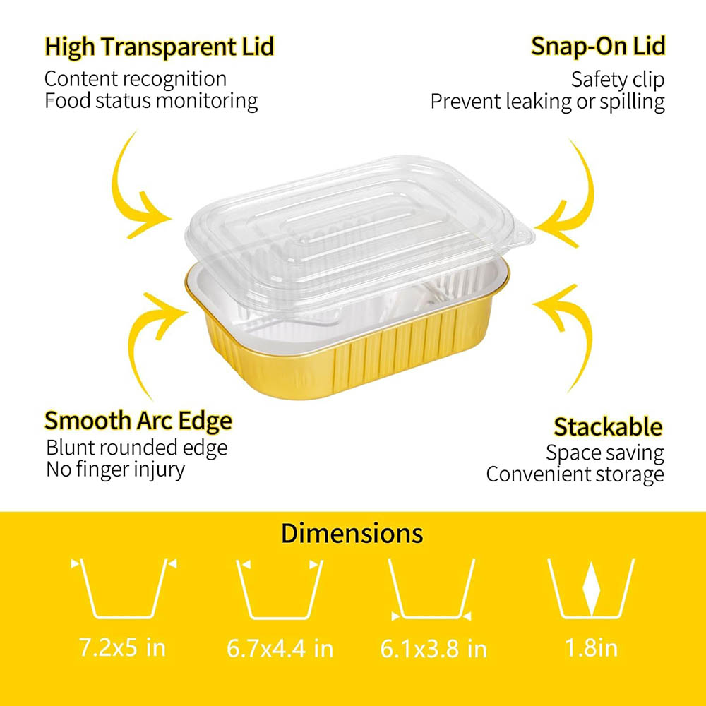 Small Aluminum Pans with Lids  - Meal Prep Freezer review and price