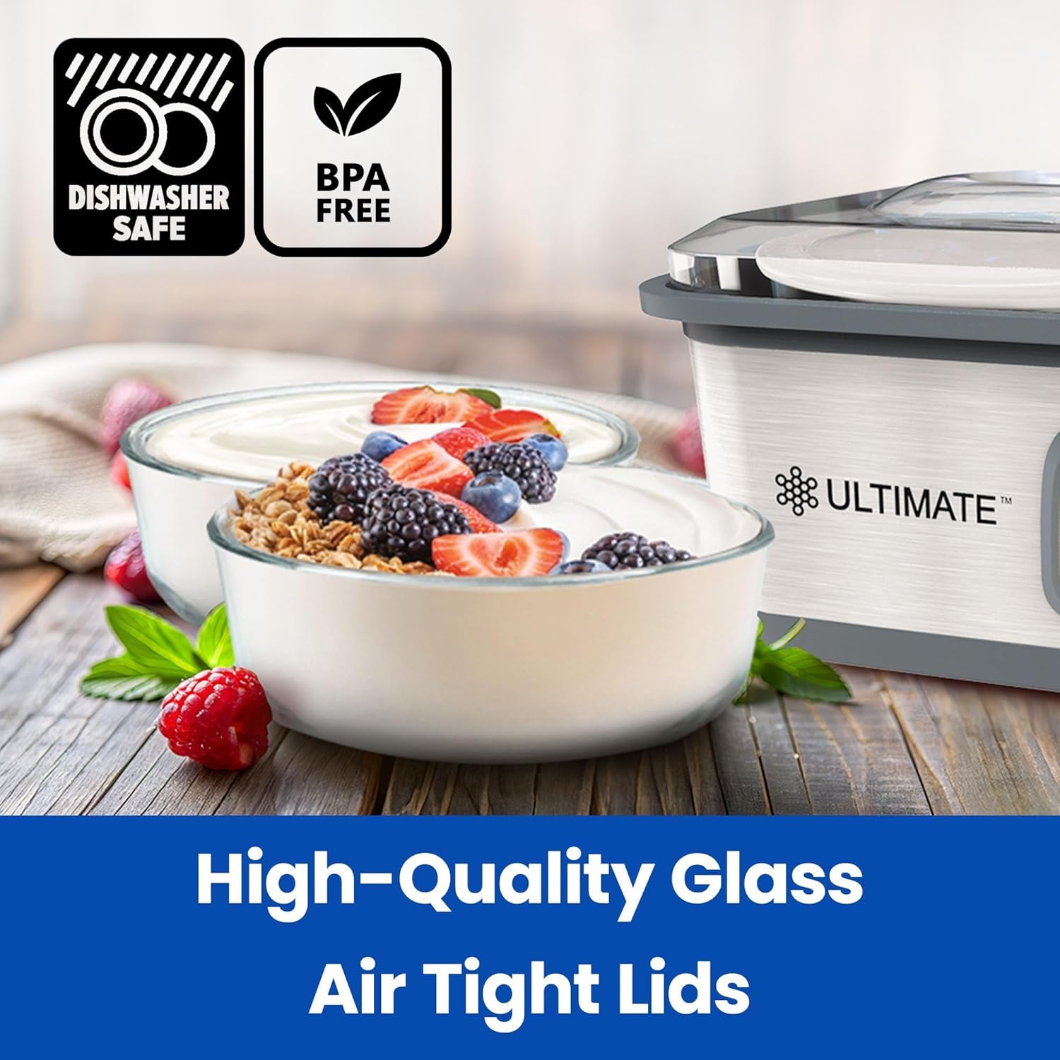 Yogurt Containers 2 Pack, 1-Qu - Meal Prep Yogurt Bowl review and price