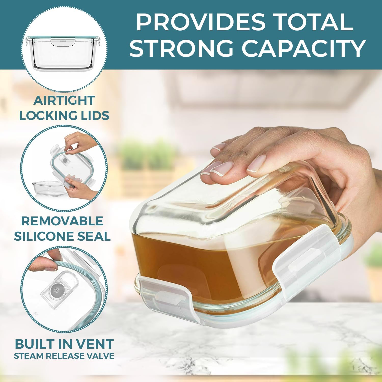 24 Pc Airtight Glass Food Stor - Meal Prep Freezer review and price