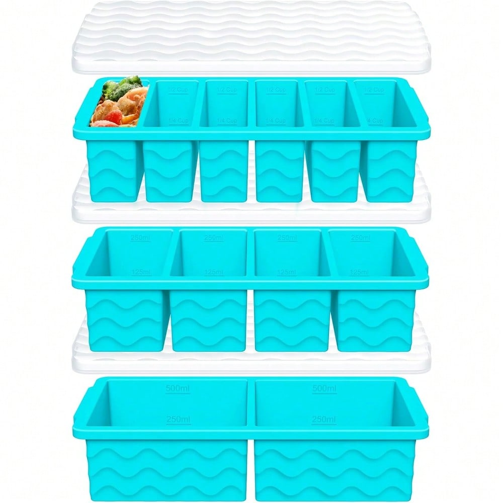 3-Pack Silicone Freezer Trays  - Meal Prep Freezer review and price