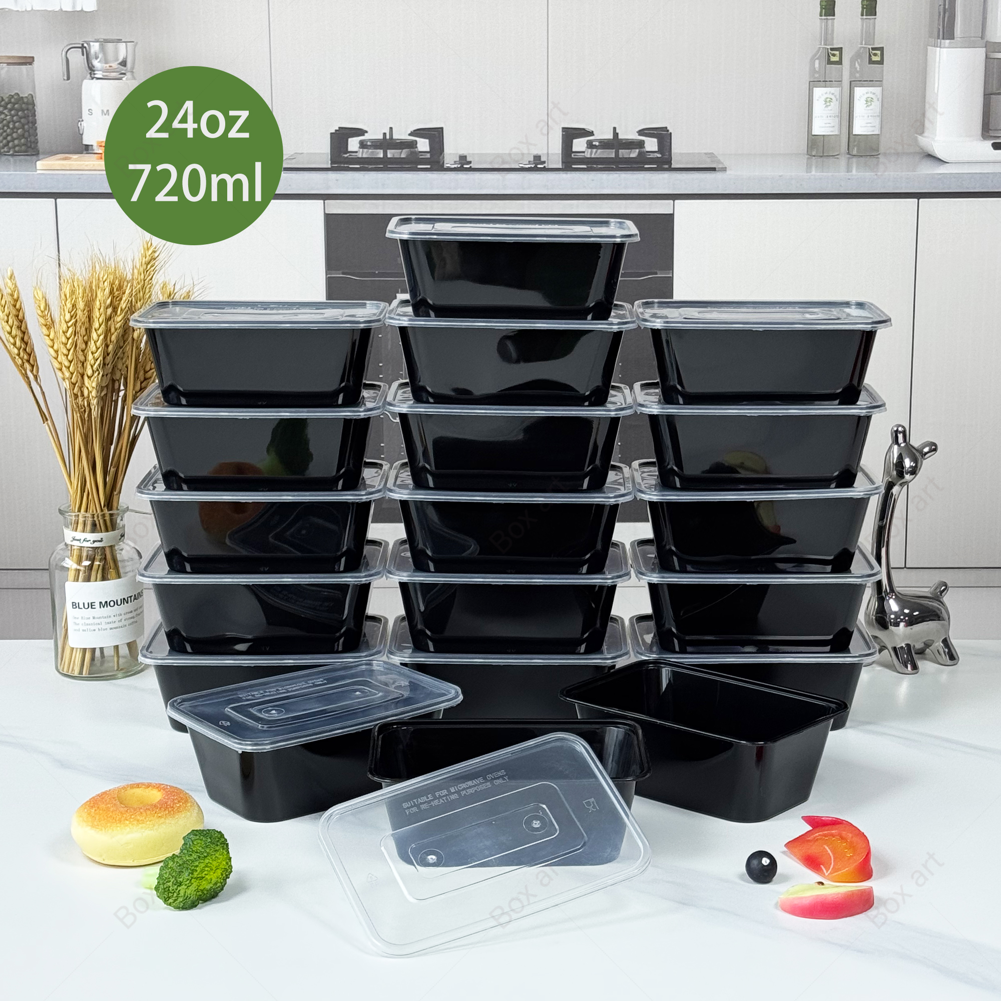 15/50Pcs, 720ml Rectangular Me - Meal Prep Menu review and price