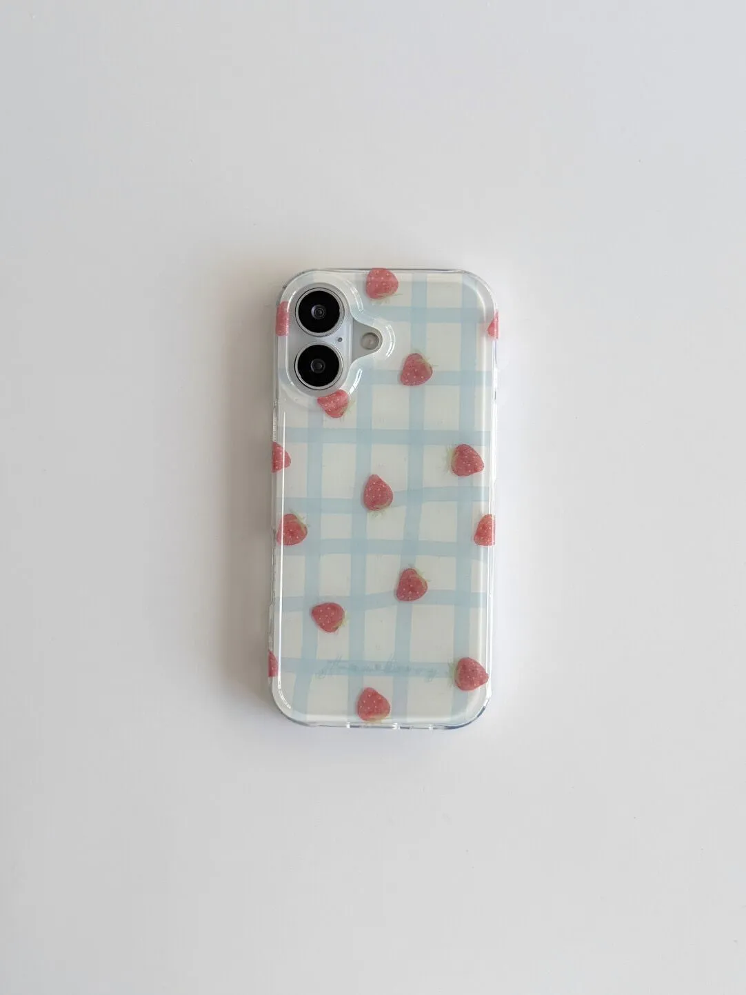 Fresh Blue Grid Pattern Strawb - Strawberry Huller review and price