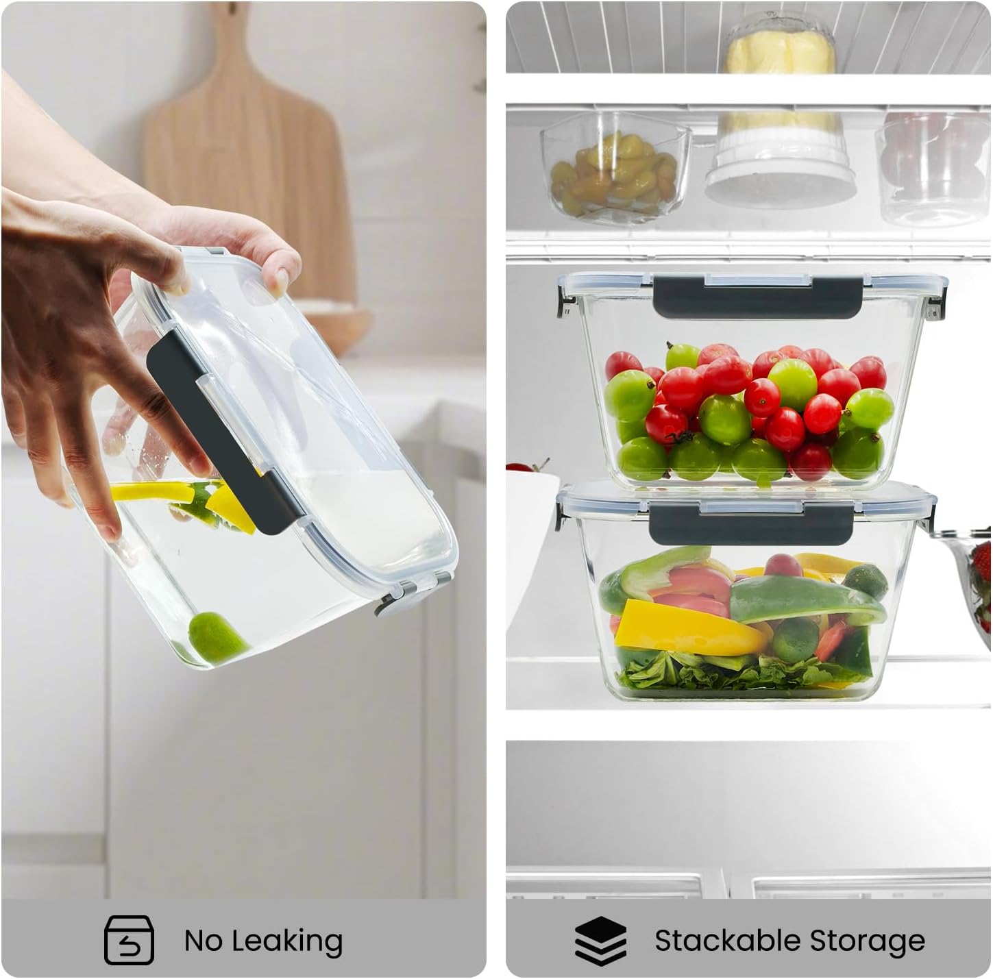 Large Glass Storage Containers - Meal Prep Chicken review and price